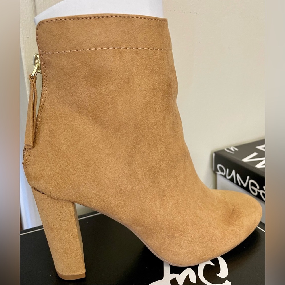 Tan Suede Booties